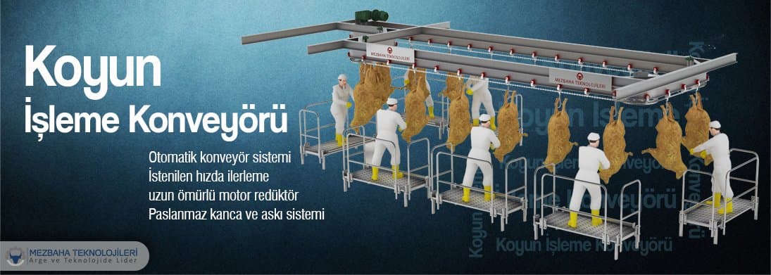 Stainless steel Sheep Processing Conveyor — sheep and goat slaughter lines