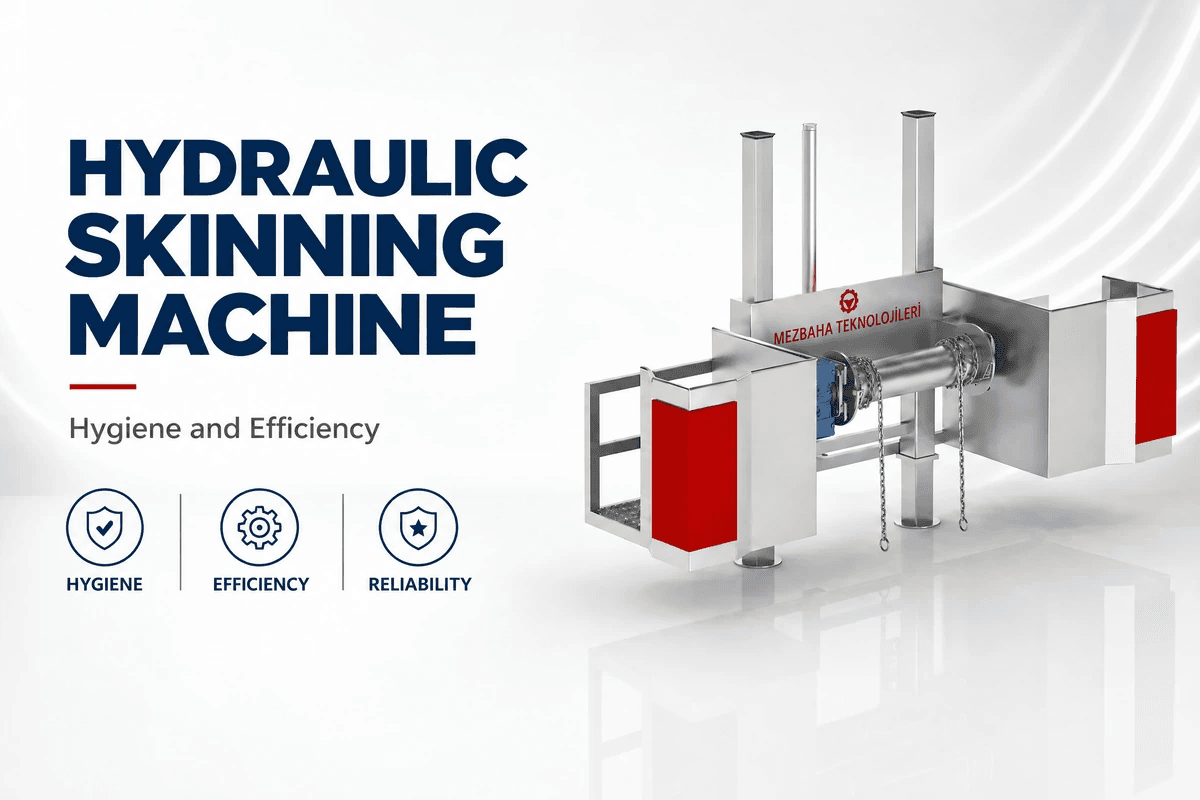 Stainless steel Hydraulic Skinning Machine — cattle slaughter lines