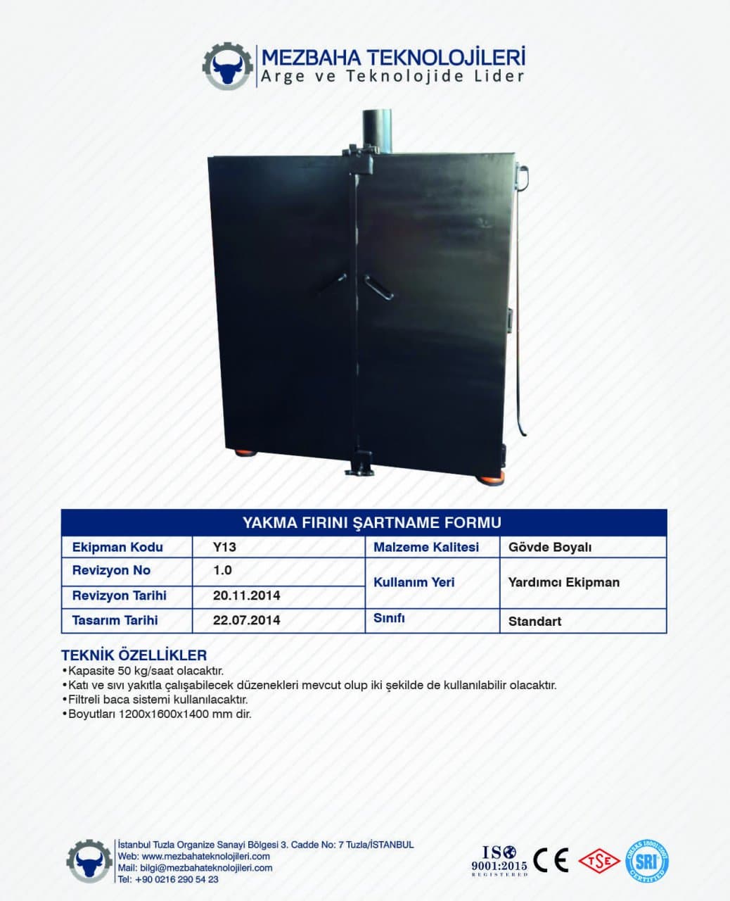 2018 Mezbaha Sistemleri Katalog — Page 127 / 155