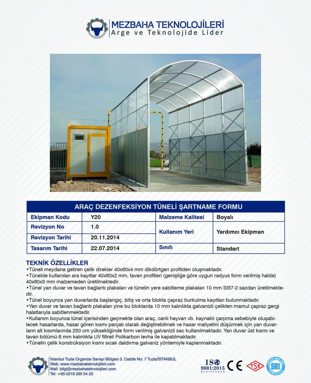 2018 Mezbaha Sistemleri Katalog — Page 135 / 155