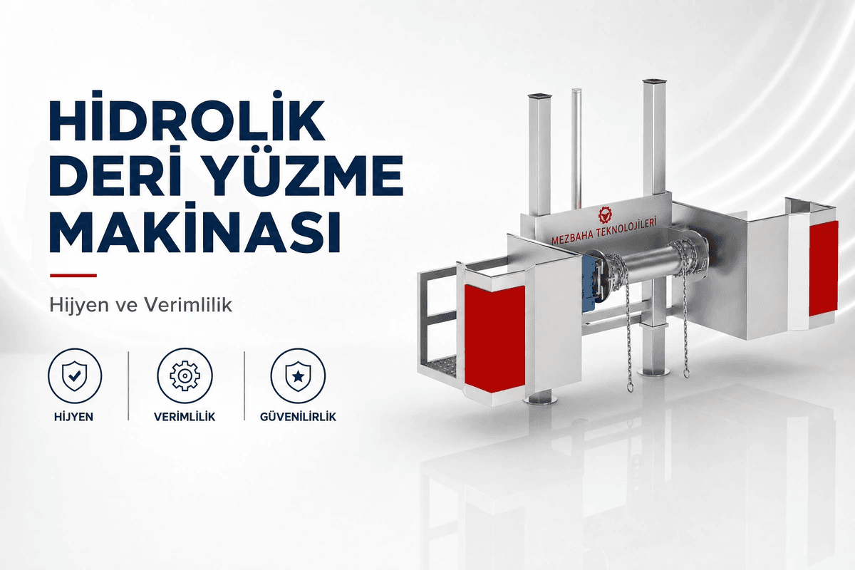 Stainless steel Hydraulic Skinning Machine — cattle slaughter lines