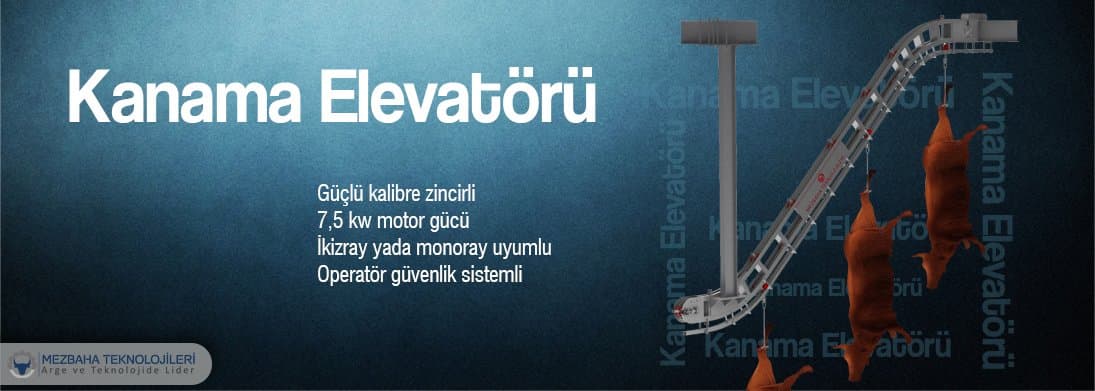 فولاذ مجلفن مصعد تنزيف الأبقار — خطوط ذبح الأبقار