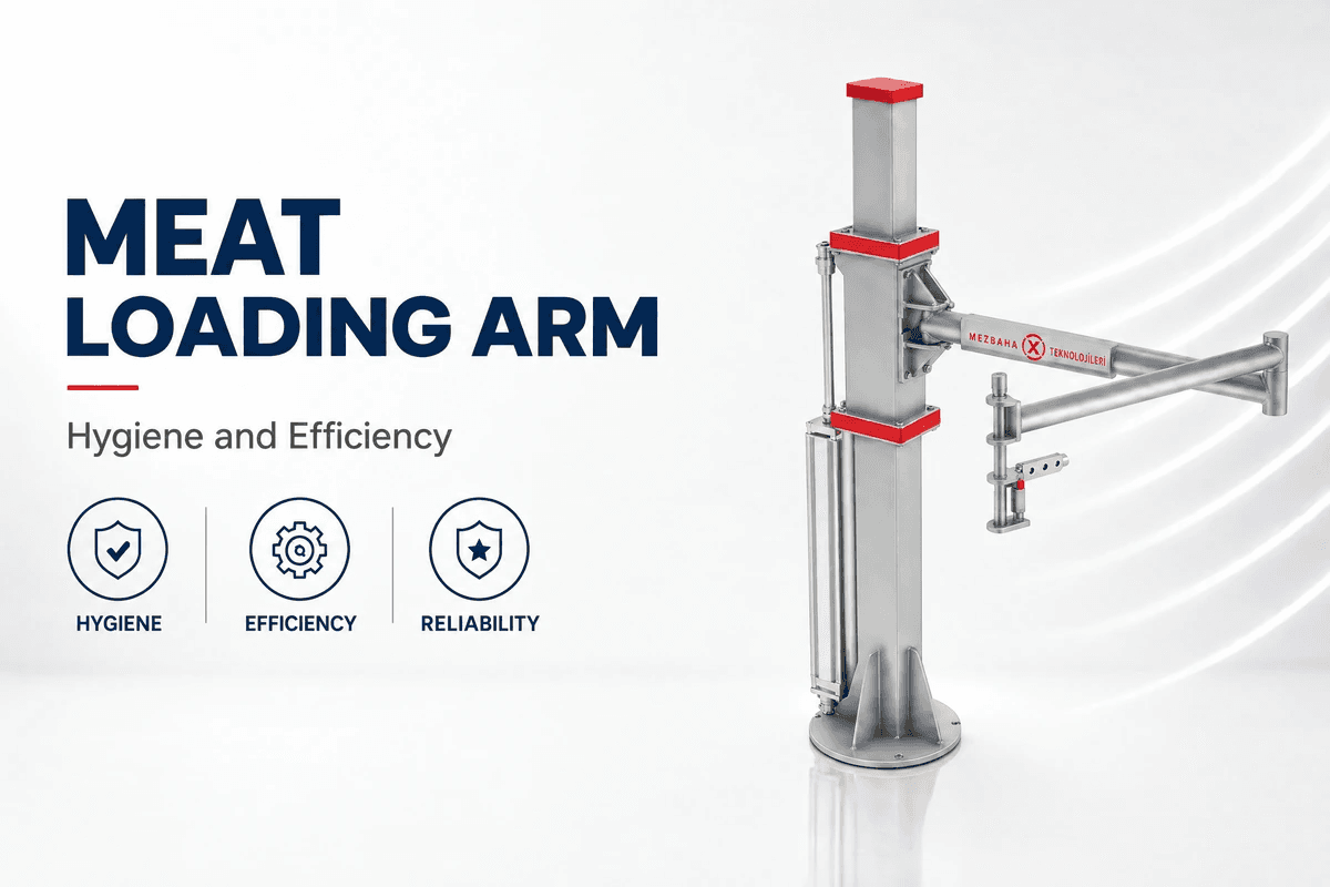 Stainless steel Carcass Loading Arm — cattle slaughter lines