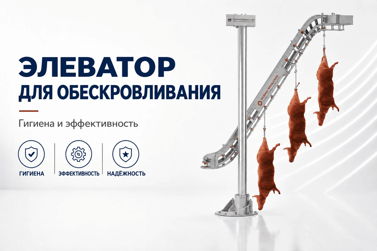 Оцинкованная сталь Элеватор для обескровливания крупного рогатого скота — линии убоя крупного рогатого скота