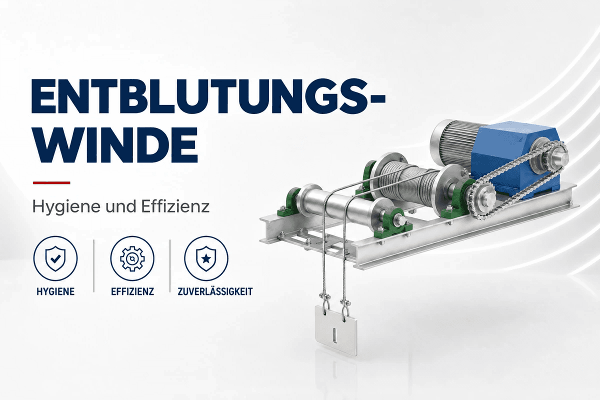 Rinder-Entblutekran — Rinderschlachtlinien