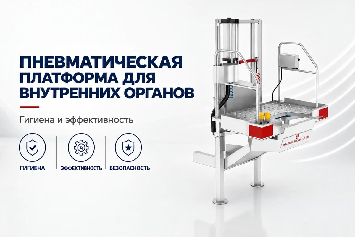 Нержавеющая сталь Пневматическая платформа для внутренних органов — линии убоя крупного рогатого скота