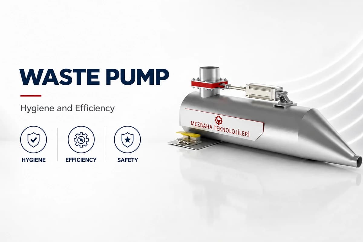 Pneumatic Slaughterhouse Tripe Waste Pump — cattle slaughter lines
