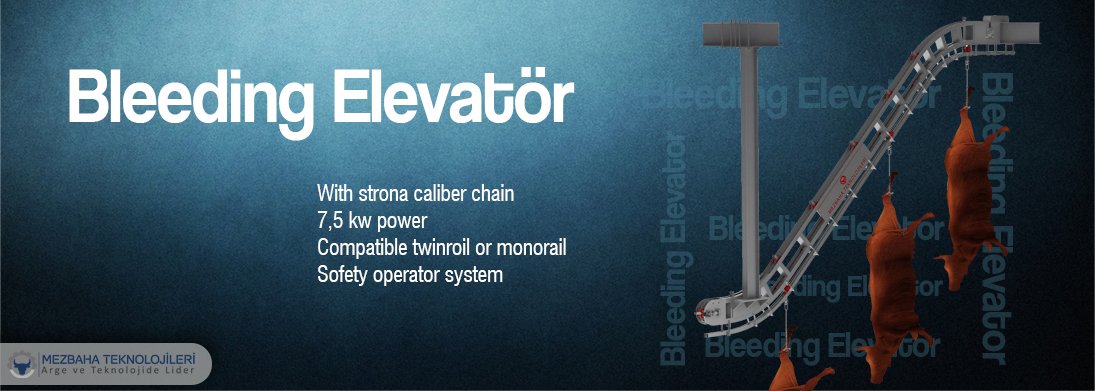 cattle bleeding elevator | safe carcass transport